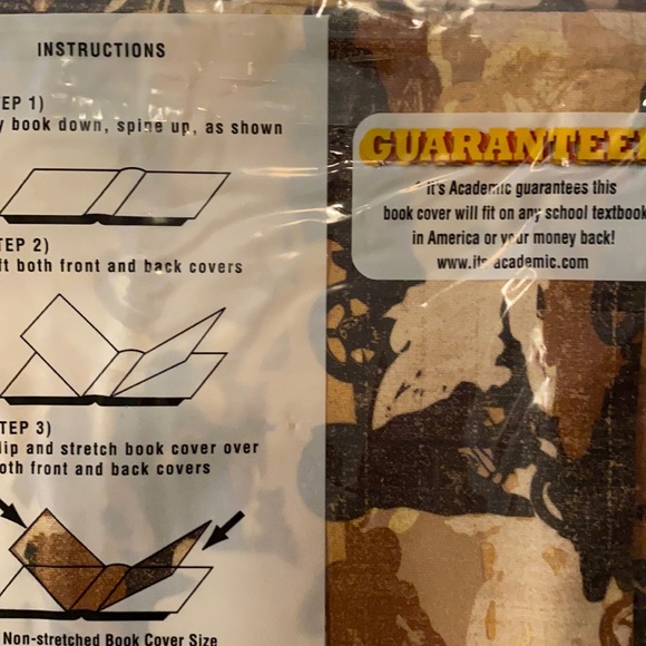 NWT It’s Academic One Size Fits All! Book Cover mc - Picture 3 of 7